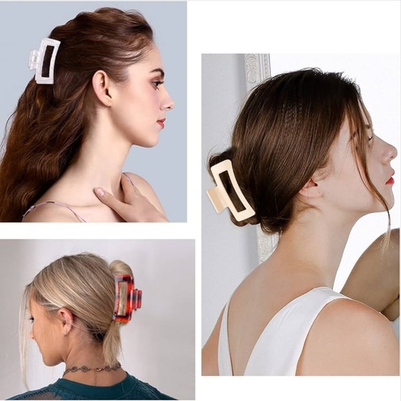 NWT Maorulu 4 Pack of Hair Claw Clips - Picture 5 of 7